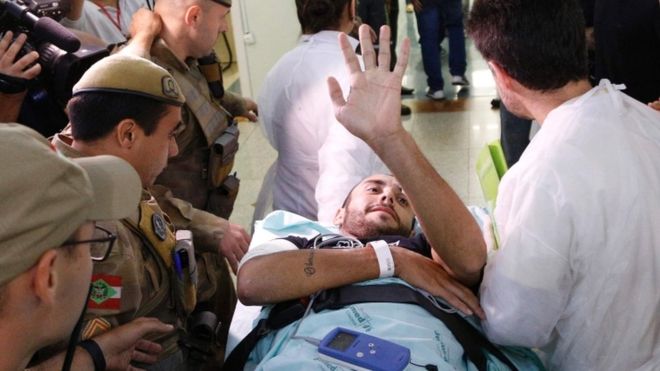 Brazil footballer `survived Colombia crash by moving seats`